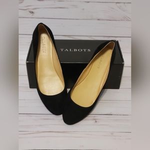 NIB Talbots Viola Flats in Black, Size 8.5